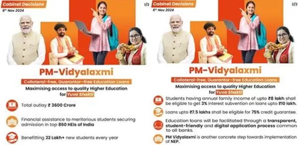 pradhan mantri vidya lakshmi karyakram or pradhan mantri vidya lakshmi yojana in hindi